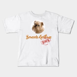 Brussels Griffons Rock! Kids T-Shirt